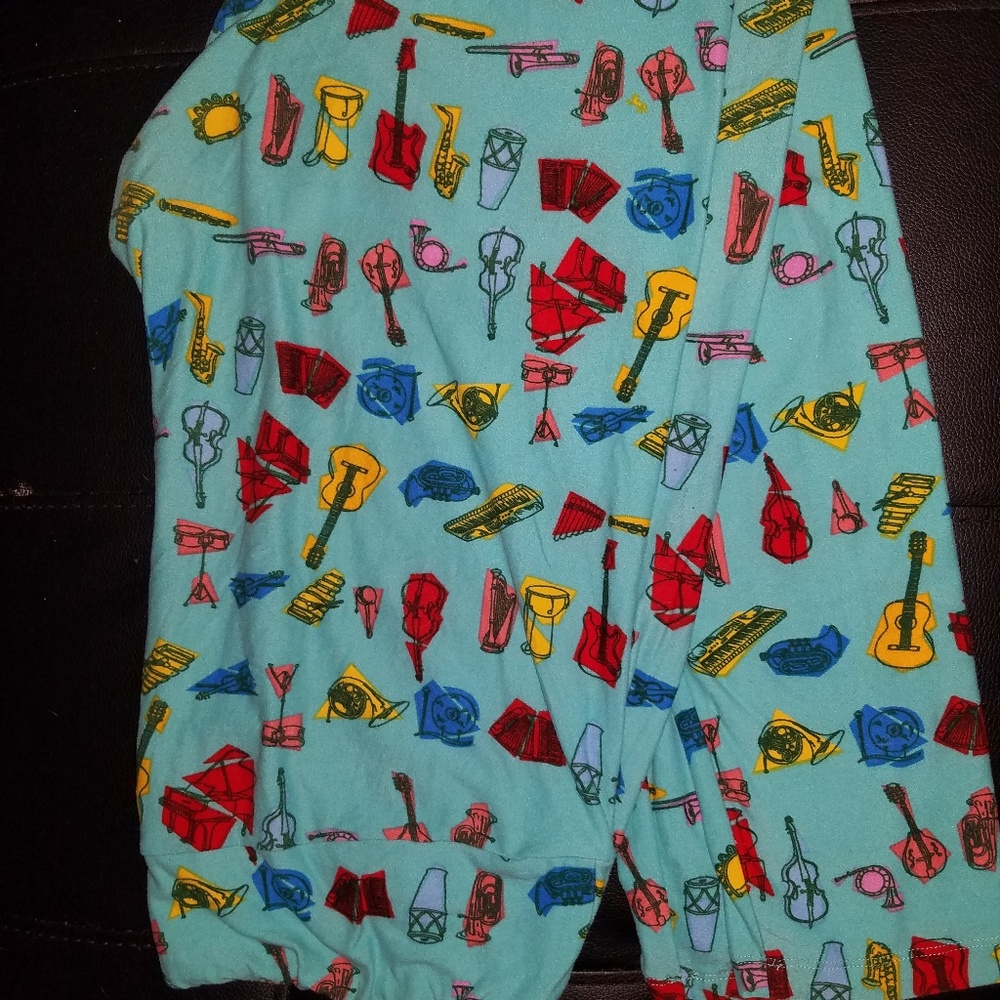 LuLaRoe TC Leggings - Musical Instruments